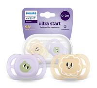 NEW Philips Avent Ultra Start SCF07503 Soother 0-2 Months Silicone BPA Free