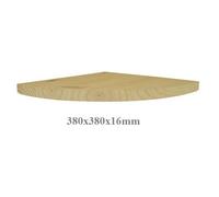 Core Natural Wood Corner Shelf Kit 380mm