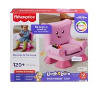 New Pink Laugh & Learn Smart Stages Chair, Interactive Learning Seat with 120+ Songs, Sounds & Phrases ,Light-Up Remote, Flipbook & Lift-Up Seat,Educational Toy for Babies & Toddlers -A15