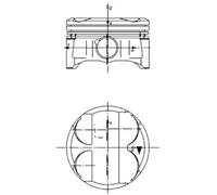 New Piston for BMW BMW (BRILLIANCE):1,3,X1,E81,E87 11257562453