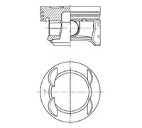 Engine piston 41007620 KOLBENSCHMIDT for OPEL CHEVROLET
