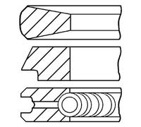 GOETZE ENGINE 08-424000-00 Piston Ring Kit