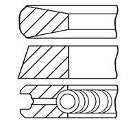 New Piston Ring Kit for CITROËN FIAT IVECO PEUGEOT:CITY Bus,RELAY Bus