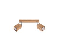 NEW PLAFOND Lamp KEKE 2 Wood Oak GU10 LED SOLLUX LIGHTING Industrial Living room