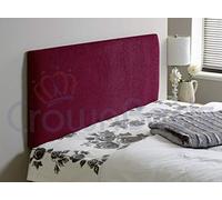 New Plain Chenille Headboard In 2ft6,3ft,4ft,4ft6,5ft,6ft (Maroon, 4ft6 (double))