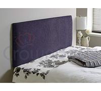 New Plain Chenille Headboard In 2ft6,3ft,4ft,4ft6,5ft,6ft (Purple, 4ft6 (double))