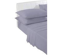 New Plain Dye Grey Pillow Cases 2 Pack, Soft Poly Cotton Bedding Housewife Pillowcases Pair No Iron Bedroom Pillow Case Cover Standard Size UK 50x75cm