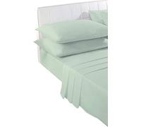 New Plain Dye Mint Pillow Cases 2 Pack, Soft Poly Cotton Bedding Housewife Pillowcases Pair No Iron Bedroom Pillow Case Cover Standard Size UK 50x75cm