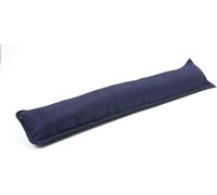 New Plain Dyed Fabric Hollowfibre Filled Draught Excluders Cushion Heavy Duty Draught Stopper for Bottom of Door or Window Draft Insulator Draft Guard Energy Saver 90x18cm (Navy)