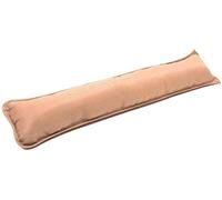 New Plain Fabric Draught Excluder Draft Insulator Cushion Decorative Door or Window Stopper Polycotton Energy Saver Snake Hallway Multipurpose (Beige)