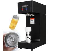 New Plastic Cup Seamer Beverage Can Sealing, Semi Automatic Can Sealer, with Counter, for 5.5 cm Caliber, Max Height 22 cm Can, for Cafe/Bar/Beverage Shop/Restaurant/Hawker Black