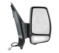 New Plastic Door Wing Mirror Manual Complete - Right Driver Side O/S SHORT Arm - Plastic Mirror Mannual - Compatible fit For Ford Transit Custom 2013 On