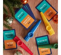 New Play That Tune Kazoo Party Game - Fun Musical Guessing Game for Family & Friends, Includes 4 Kazoos, 50 Song Cards & Instructions M-43 (Play That Tune)