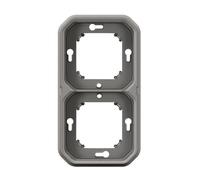 NEW PLEXO 55 Flush Mount Double Grey 069683L