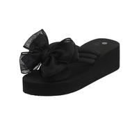 New Plus Size High Heeled Sandals for Women Fashion Beach Women's Shoes Non Slip Flip Flops for Women Designer Wedge Sandals for Women Sequin Wedges for Women Women Low Heel Wedges Black