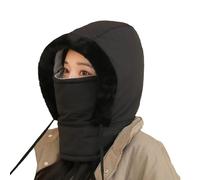 New Plush Warm Full Coverage Windproof Hat with Earflaps,Winter Hat with Ear Flaps, Wind-Resistant Mens Ladies Hats for Cold,Integrated 3 in 1 Ear Protection Scarf Beanies (UK, Alpha, L, Black)