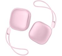 New Pocket Size Hand Warmers Rechargeable 2 Pack, AI Smart Chips Ultrathin Electric Handwarmers with 4000mAh, Portable Electric Hand Warmer, Hunting Camping Hiking Men Womens Gifts-Pink