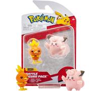 New Pokemon Battle Figure Pack Torchic & Clefairy Jazwares Action Figures