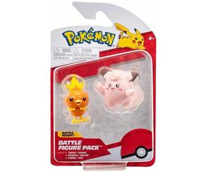 New Pokemon Battle Figure Pack Torchic & Clefairy Jazwares Action Figures