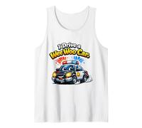 New Police Officer I Drive A Wee Woo Car Funny Patrol Cop Tank Top