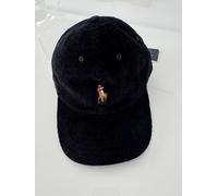 New Polo Ralph Lauren Corduroy Ball Black Cap.