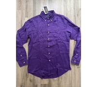 New Polo Ralph Lauren Custom Fit Purple Long Sleeve Linen Shirt. M