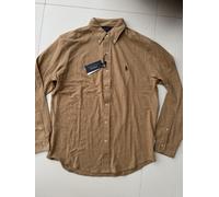 New Polo Ralph Lauren Featherweight Mesh Camel Beige Polo Shirt. Size L