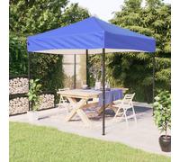 vidaXL Party Tent with 4 Mesh Sidewalls Blue 2.5x2.5 m HDPE, Blue