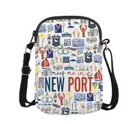New Port Crossbody Bag Newport Rhode Island Souvenir Gift Newport East Coast Travel Gift (Meet New Port CR EU)