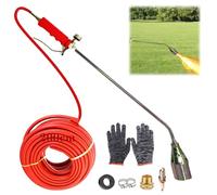 New Portable Propane Torch Weed Burner Kit, 2026 Weed Torch with Turbo Trigger, 35mm Nozzle 200cm Hose Flamethrower for Flame Weeding, Roofing, Snow Melting