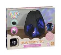 New|| Portable Tent with Light, Stimulates sight and imagination, For indoor use only, Disco light included, Complete with carry bag, Perfect for Christmas & Birthday Gift, For 18+ months||