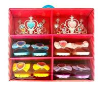 New Princess Gift Set, Includes Four Pairs ofShoes, Two Tiaras and Two Pairs of Earrings, Great for Imaginative Play, Let Your Little One's Dreams Come True, Perfect for Your Little Princesses - Pink
