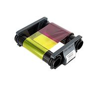 New Printer Ribbon Black Compatible For Evolis Badgy 100 Badgy 200 Card Printer PN: CBGR0500K CBGR0100C 500 prints (Color : YMCKO 100prints)