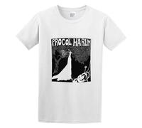 New Procol Harum A r Shade of Pale Logo Band Casual Round Neck T Shirt White M