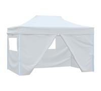 vidaXL Professional Folding Party Tent & 4 Sidewalls 3x4 m Steel White UK HOT