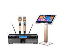 New Professional Karaoke Machine KV-V5 Built-in MTV Karaoke Player with Wireless Microphone 22 inch capacitive Touch Screen Online Home Theater Player and China TV