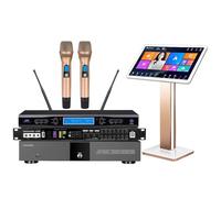 New Professional Karaoke Machine KV-V5 Built-in MTV Karaoke Player with Wireless Microphone 22 inch capacitive Touch Screen Online Home Theater Player and China TV