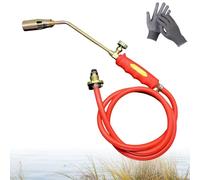 New Propane Torch Weed Burner Kit, Gas Weed Burners with 2M Hose, High Output 1,900,000 BTU, Weed Torch with Turbo Trigger Easy to Use Durable Blow Torch Set (30 Caliber)