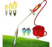 New Propane Torch Weed Burner Kit, High Output 1,900,000 BTU, 30/35/50mm Nozzle Garden Blow Torch for Weeds, Powerful Flame Weed Torching Killer for Weeding, Roof Asphalt, Snow (1.2m Tube, Type 30)