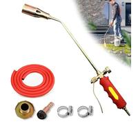 New Propane Torch Weed Burner Kit, Protectivemethod Torch Weed Burner Kit, High Output 1,900,000 Btu with Flame Control and Button Igniter (Self Igniting) for Weeding, Melting Snow (2M Hose)