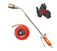 New Propane Torch Weed Burner Kit, Weed Torches for Outside, with 2m Rubber Hose, Dual Switch Multi-Function Easy to Use Durable Blow Torch Set (Dual Opening,50)