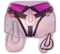 New Protective Cage Fufu Clip Fitness Set, with 1 Pink Yoga Belt Underwear, Breathable Adjustable Invisible Protection Set for Sissy Men -A79UK (B:White, L)