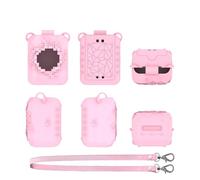 New Protective Case for Bitzee Magicals Digital Pet game machine Console Protective Case Dust and Dirt Resistant Protective Case Soft Silicone Protective Skin Sleeve (Pink)