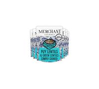 New Puy Lentils Cooked - Pack of 6 x 250 g Pouches (Ready-to-eat & Vegan)