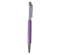 New Quality Crystal Ballpoint Pen with Crystal Elements PENS +Refill+Pouch Bag Gift (Lilac)