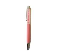 New Quality Crystal Ballpoint Pen with Crystal Elements PENS +Refill+Pouch Bag Gift (Peach Pink)