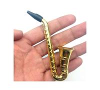 New Quality New Fashion 1pcs Small Saxophone Portable Smoke Smoking Pipes Metal Tobacco Pipe Grinder Pipe Hookah Grinder