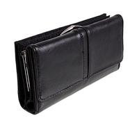 New Quality Womens Soft Sheep Nappa Leather Purse (Black)
