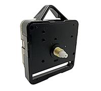 New Quartz Supersweep Silent Clock Mechanisms Battery Powered Replacement Plastic Motor 3.6mm & 5.5mm Hand Holes Wall Clock Repair DIY (Short - Gold Thread 5mm - 13mm Total)