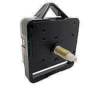 New Quartz Supersweep Silent Clock Mechanisms Battery Powered Replacement Plastic Motor 3.6mm & 5.5mm Hand Holes Wall Clock Repair DIY (Long - Gold thread 13mm - Total 21mm)